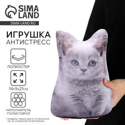 Антистресс игрушка Котёнок серый - Mni mnu фото 2