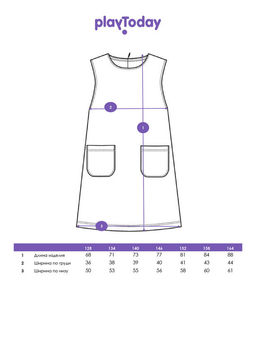 PlayToday / Сарафан трикотажный для девочек  фото 14