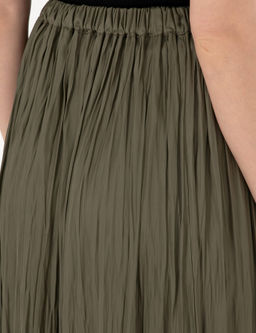 Haki A Kesim Dokuma Etek