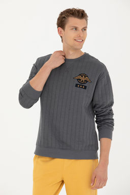 Мужской свитшот антрацитового цвета - U.s. polo assn фото 15