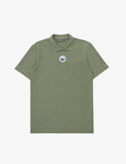 Haki Regular Fit %100 Pamuk K_vr_lmaz Polo Yaka Basic Ti__rt