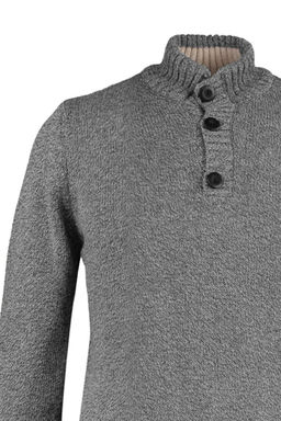 TRENDYOL MAN Vizon Casual Slim Fit Yunlu Yar?m Bal?kc? Dugmeli Triko Kazak TMNAW21KZ0394 - Trendyolmilla фото 8