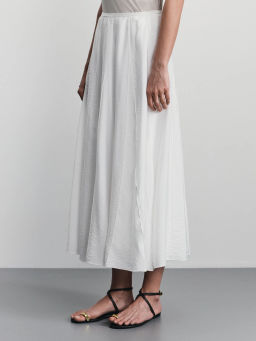 Юбка миди из вискозы со складками / Zarina  фото 4