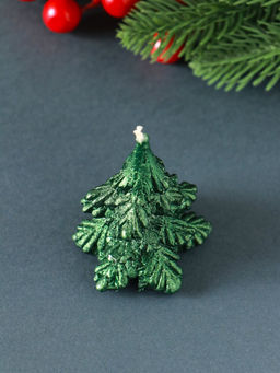 Свеча декоративная «Ёлочка», 7 см, зелёная, МИКС