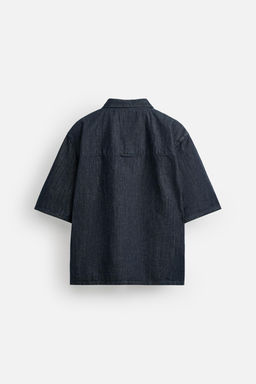 RELAXED FIT DENIM SHIRT - Zara фото 16