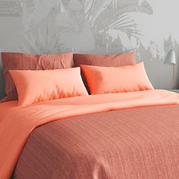 Наволочка 30х30см Персиково-миндальный К, с клапаном-запахом, перкаль 115г/м2, хлопок 100%, упаковка ПП 22х30см, Домашняя мода (Россия)