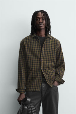 RELAXED FIT CHECK SHIRT - Zara фото 2