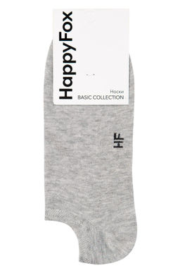 Цена за 6 шт. Однотонные укороченные носки Happy Fox  фото 5