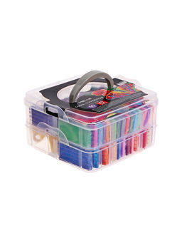 Набор глина полимерная запекаемая Calligrata, 42 по 20 г (50 брусков), с аксессуарами, в кейсе