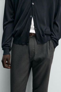 PANTAL?N CHINO ESTRUCTURA CONFORT / Verde oscuro - Zara фото 19