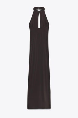 HALTERNECK DRESS WITH FLOWER - Zara фото 15