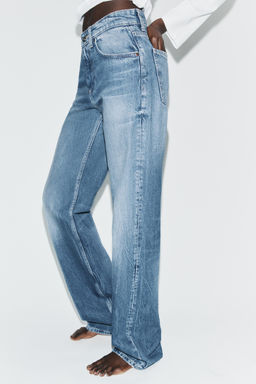 TRF WIDE-LEG HIGH-WAIST JEANS - Zara фото 3