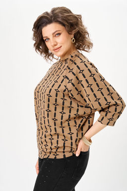 Джемпер Michel Chic 782/1 карамельный арабеск  фото 5