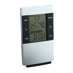 Метеостанция Luazon LB-01, с часами, термометром, дисплеем, подсветкой, серая - Luazon home фото 2