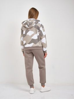 Костюм женский Дюна набивка начёс олива