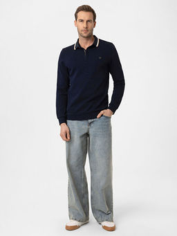 Polo Yaka Uzun Kollu Pike Erkek Ti??rt