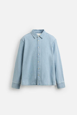 REGULAR FIT DENIM SHIRT - Zara фото 7