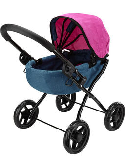 Коляска металлическая для куклы 56*35*56см (9325A-C) 4-колесная, люлька, в коробке