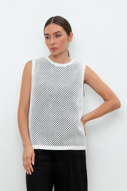 VERY NEAT _ ЕВ 30154/молочный блуза-топ жен