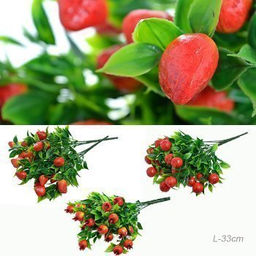 Цветок искусственный Ягоды 33 см / 60-2 /уп 300/900/ - ГалеонТрейд фото 4