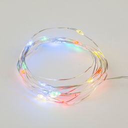 ULD-S0200-020/DTB/3AA/RC RGB IP20 DEW Гирлянда светодиодная Роса на батарейках 3AA (не в/к), 2м. 20 светодиодов. RGB свет. Пульт ДУ (в/к). Провод прозрачный. TM Uniel