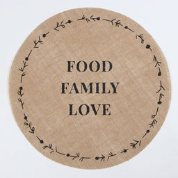 Салфетка «Этель. Food.Family.Love», d=38, джут
