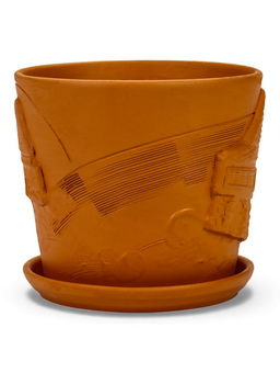 Горшок цветочный с поддоном 2,6 л, d18/h16 см терр-т керамика, "Голландия" (М)