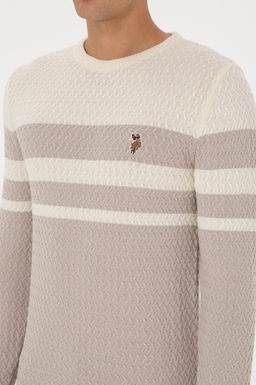 Erkek Slim Fit Bisiklet Yaka Ta_ Kazak - U.s. polo assn фото 7