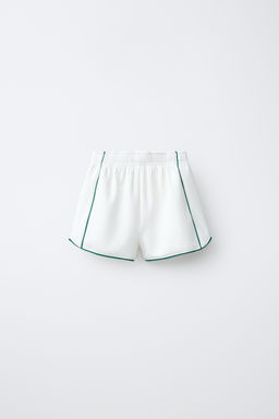 BERMUDA RIB VIVOS CONTRASTE / Crudo claro - Zara фото 4