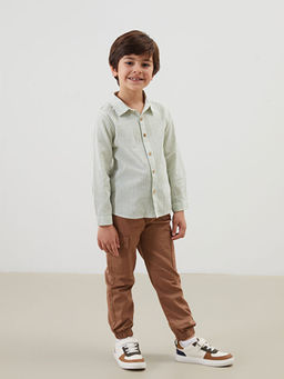 Uzun Kollu ?izgili Erkek Bebek G?mlek