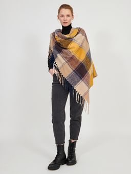 Большой  платок в стиле арт-деко в составе шерсть - Tantino фото 2