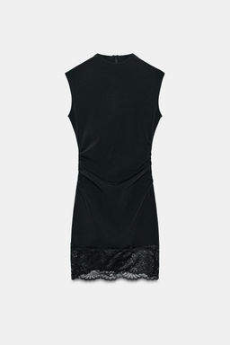 SHORT STRETCH LACE DRESS - Zara фото 4