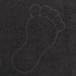 Полотенце махровое для ног 50х70см, графит 100% хлопок, 400 г/м - Текстиль центр фото 3