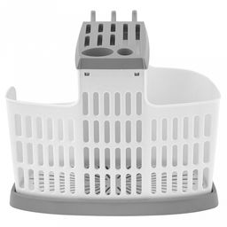 Подставка для столовых приборов пластмассовая 19х25х14,5см, смоки (Россия)