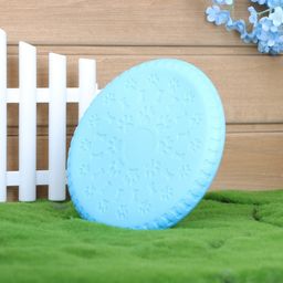 Фрисби Косточки и лапки, 18,6 см, термопластичная резина, голубой - Пижон фото 2