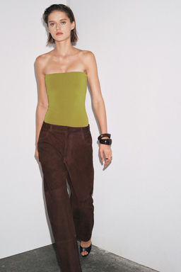 STRETCH BANDEAU BODYSUIT - Zara фото 19