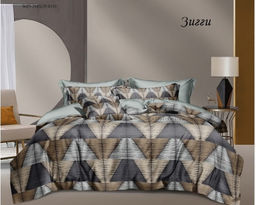 Комплект постельного белья Зигги, САТИН ПРЕМИУМ семейный