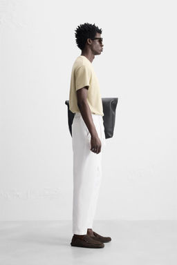 LINEN BLEND TROUSERS - Zara фото 13