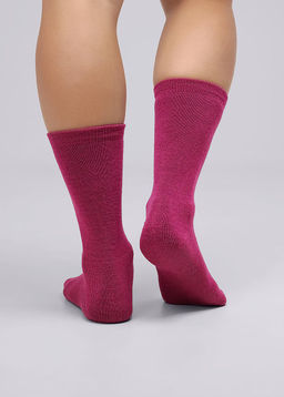 CLE Носки жен.BM760т шерсть меринос фуксия - Clever wear фото 3