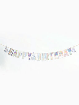 Гирлянда "Happy Birthday" галография
