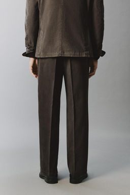 WASHED-EFFECT SUIT TROUSERS - Zara фото 25