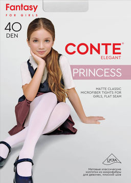 CONTE Классические матовые колготки PRINCESS 40 bianco