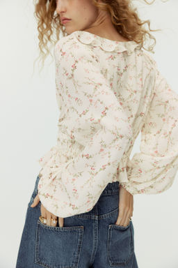 Blusa de viscosa con volantes - H&m фото 2