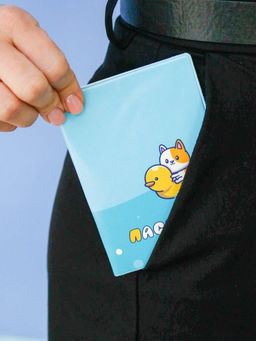 ОБЛОЖКА ДЛЯ ПАСПОРТА Duck and cat, плотность 600 мкм