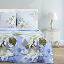 Постельное бельё Этель 2 сп. Кувшинки 175х215 см, 200х220 см, 70х70 см - 2 шт, 100% хлопок, бязь