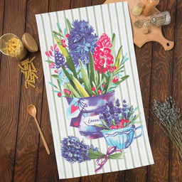 Полотенце кухонное Цветочная радость 35х60 см