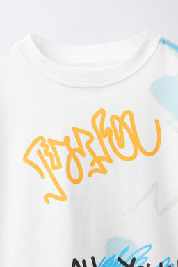 GRAFFITI PRINT T-SHIRT - Zara фото 3