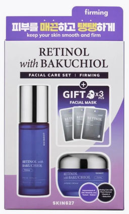 SKIN627 Набор для лица с ретинолом и бакучиолом Retinol with Bakuchiol Facial Care Set (150 мл)