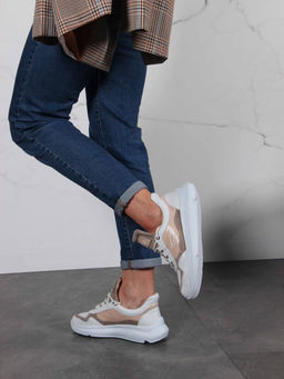 Кроссовки EDART 150.236143w.белый-бежевый Rр