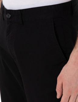 Siyah Regular Fit Basic Kanvas Pantolon